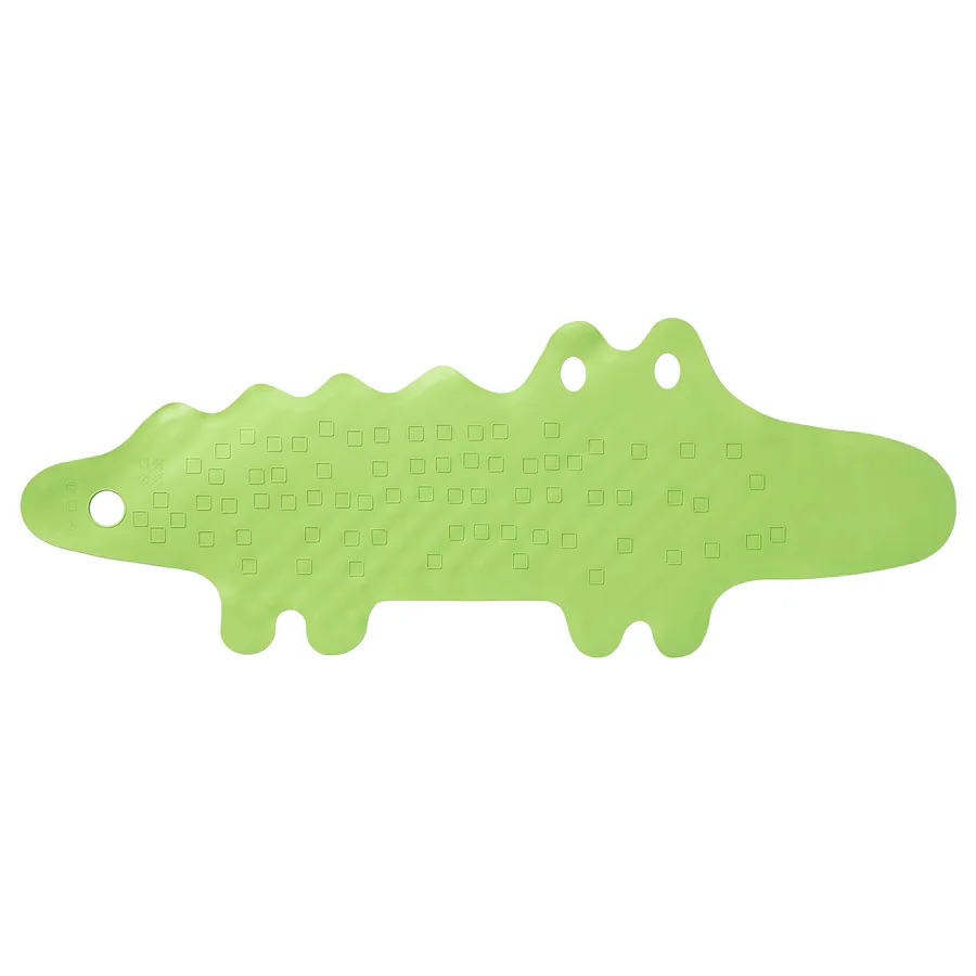 Podmetač za kadu, krokodil zelena 33x90 cm