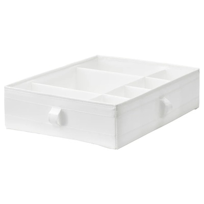 Kutija s pregradama, bijela 44x34x11 cm