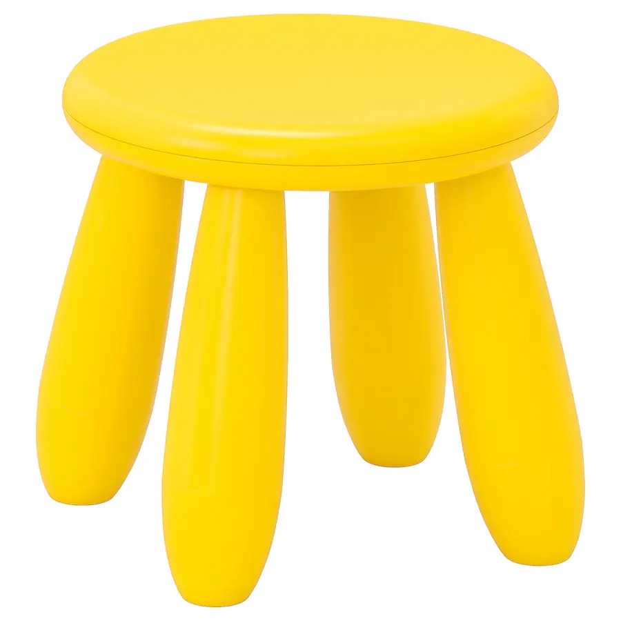 Dječija stoličica, unutra/spolja/žuta