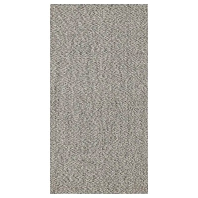Tepih, ravno tkani, crna/natur, 80x150 cm