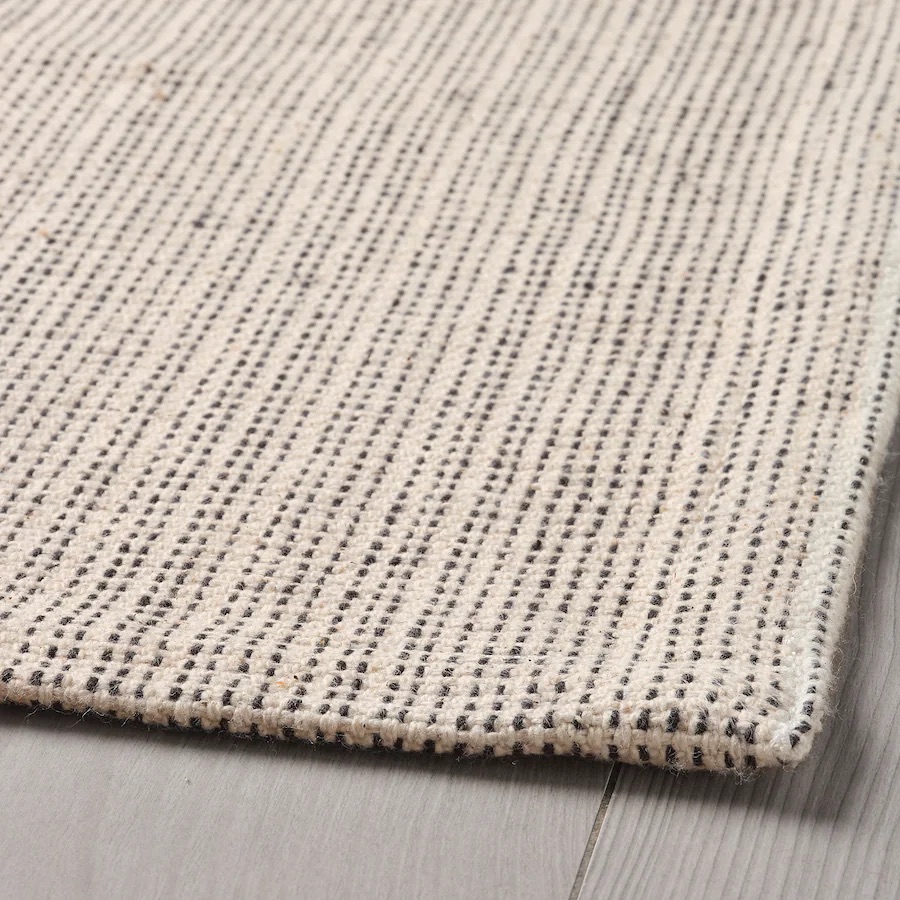 Tepih, ravno tkani, natur/prljavobijela 120x180 cm