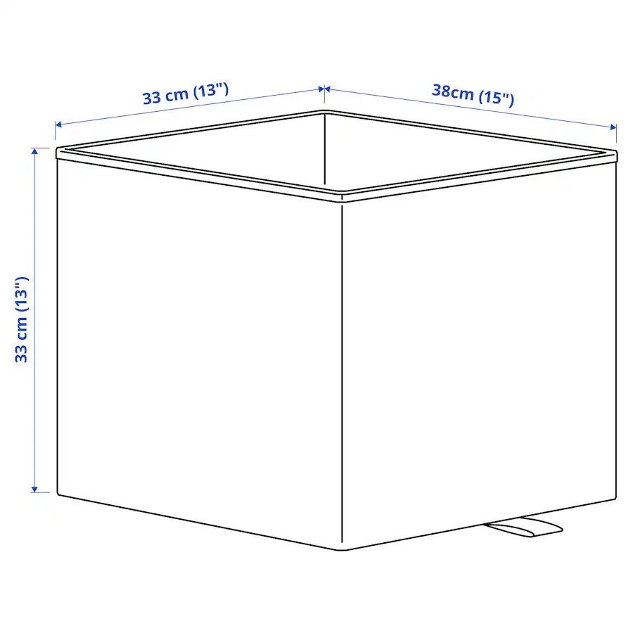 Kutija, bež 33x38x33 cm
