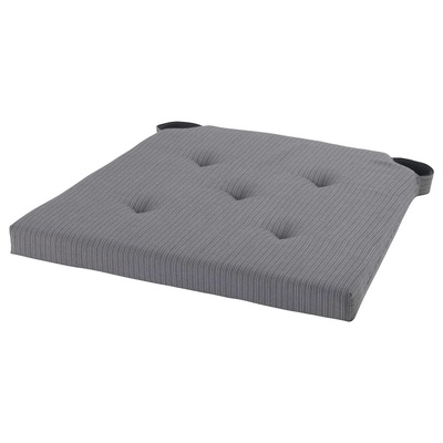 Jastuk za stolicu, siva 42/35x40x4 cm