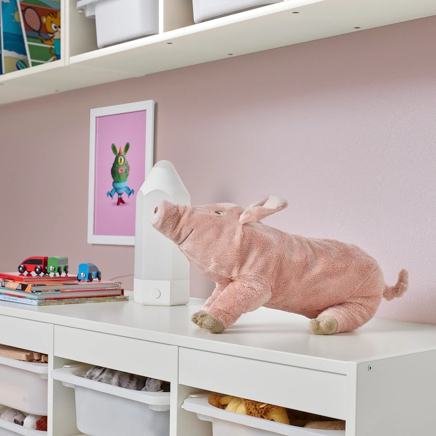 Plišana igračka, svinja/roze, 39 cm