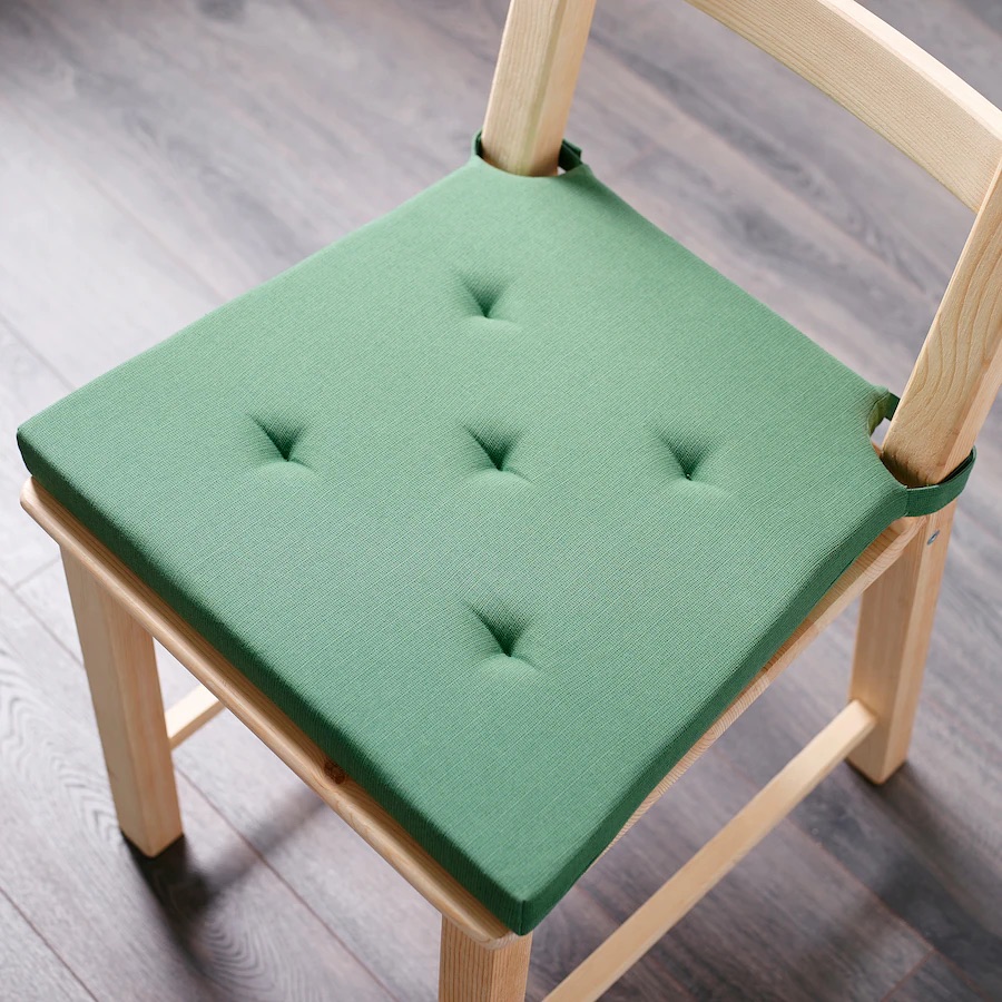 Jastuk za stolicu, zelena 42/35x40x4 cm