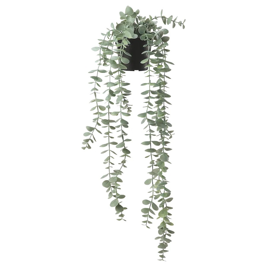 Vještačka biljka u saksiji, unutra/spolja viseće/eukaliptus 9 cm