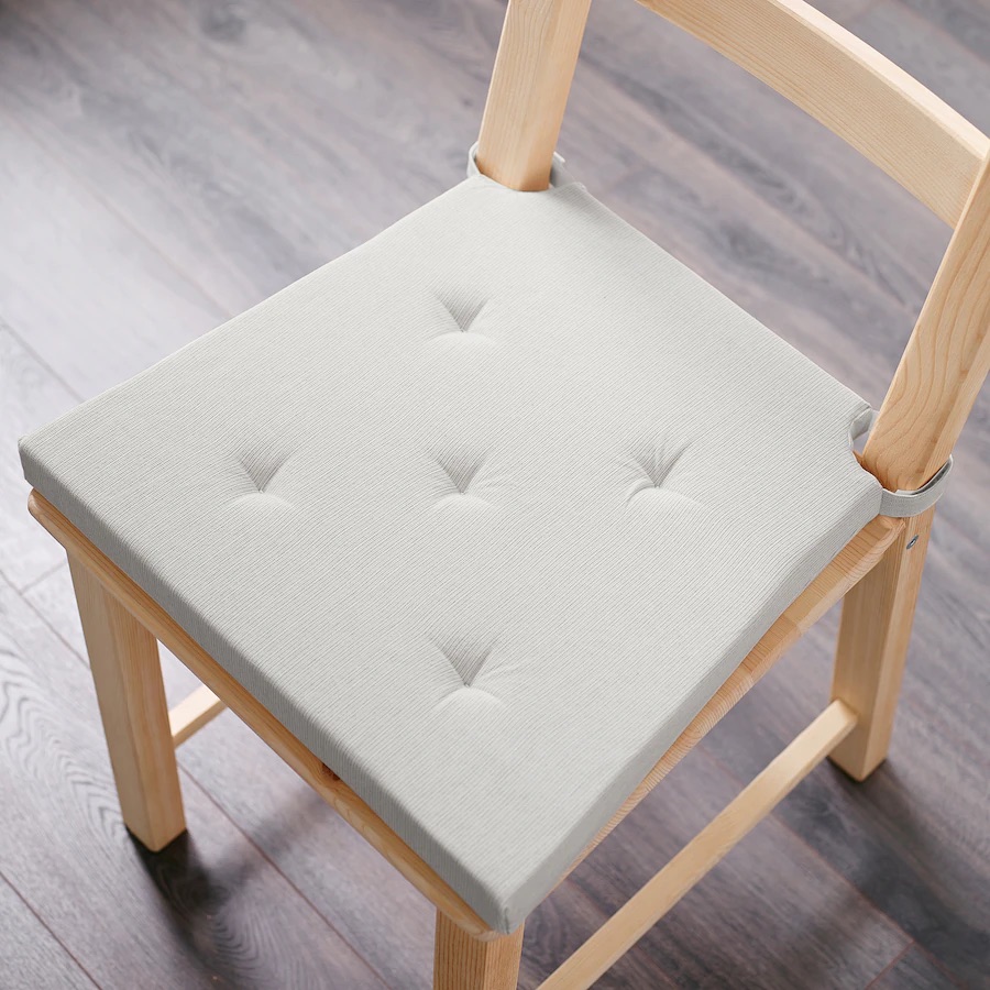 Jastuk za stolicu, natur 42/35x40x4 cm