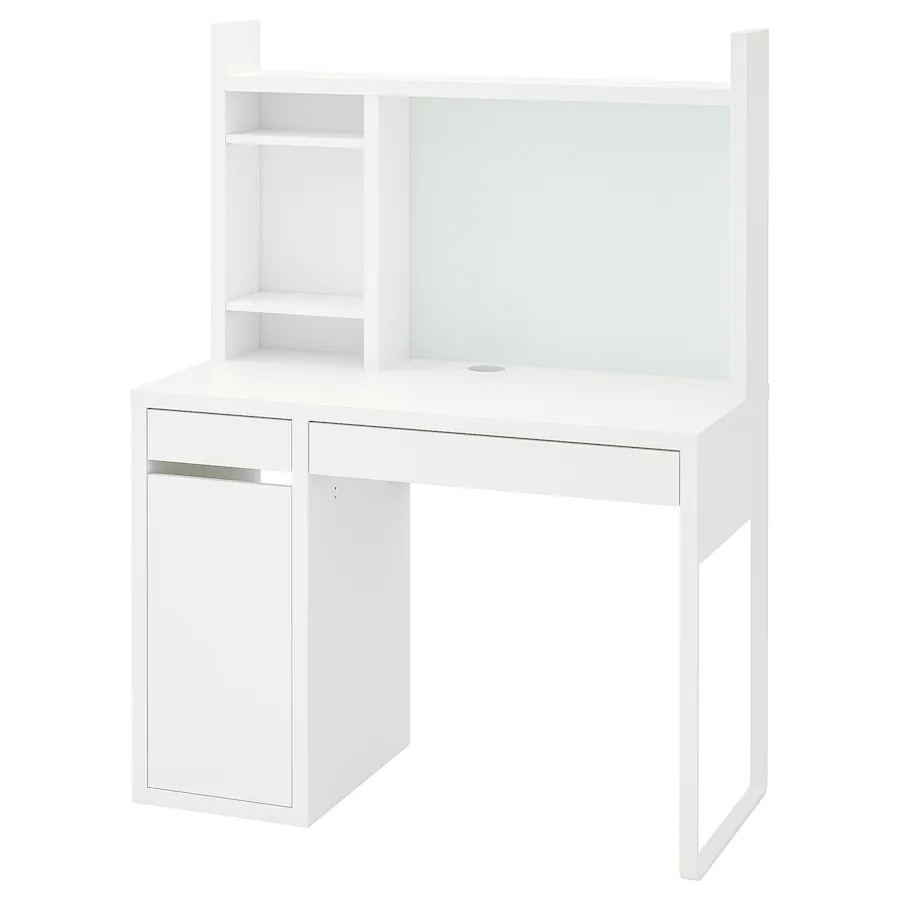 Radni sto, bijela, 105x50 cm