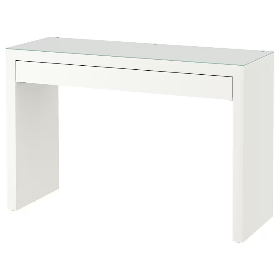 Toaletni sto, bijela, 120x41 cm