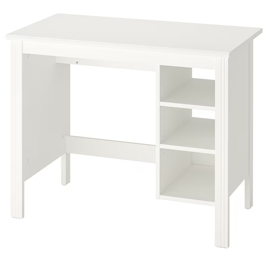 Radni sto, bijela, 90x52 cm