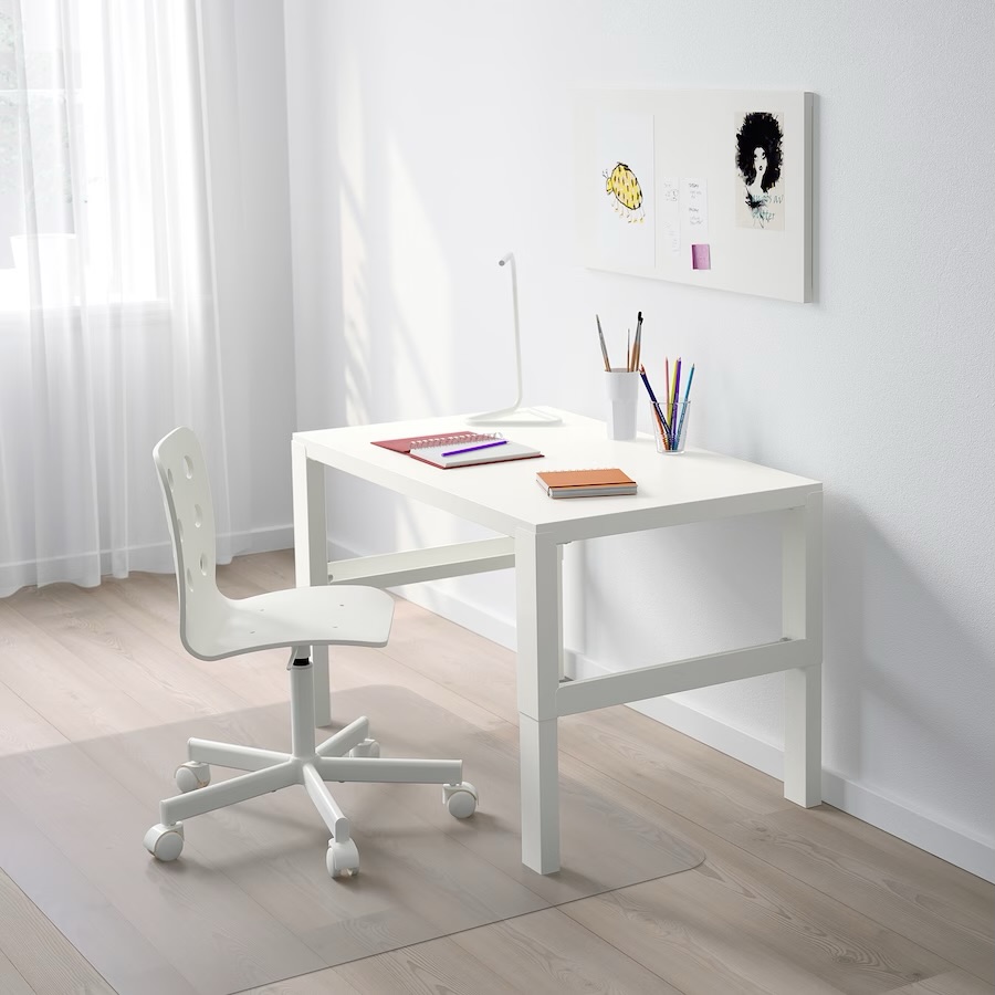 Radni sto, bijela, 96x58 cm