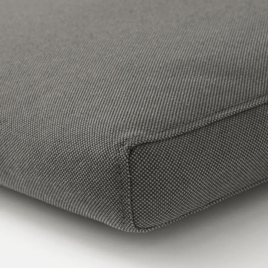 Navlaka za jastučić stolice, napolju tamnosiva, 44x44 cm