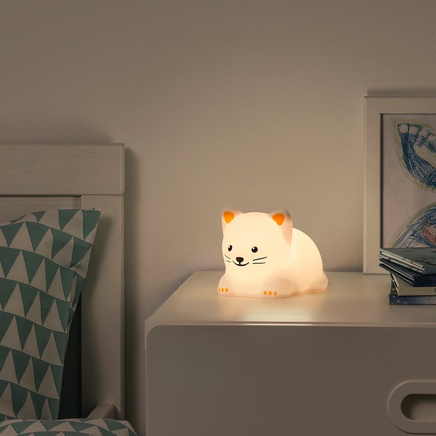 LED noćno svijetlo, mačka na baterije