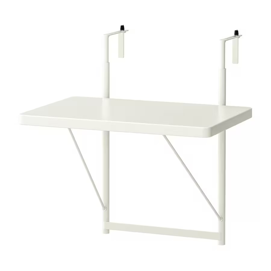 Balkonski sto, bijela 50 cm