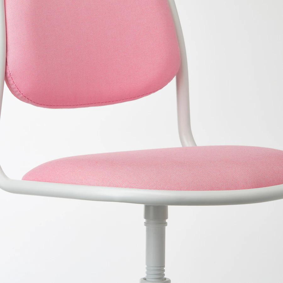 Radna stolica za djecu, bijela/Vissle roze