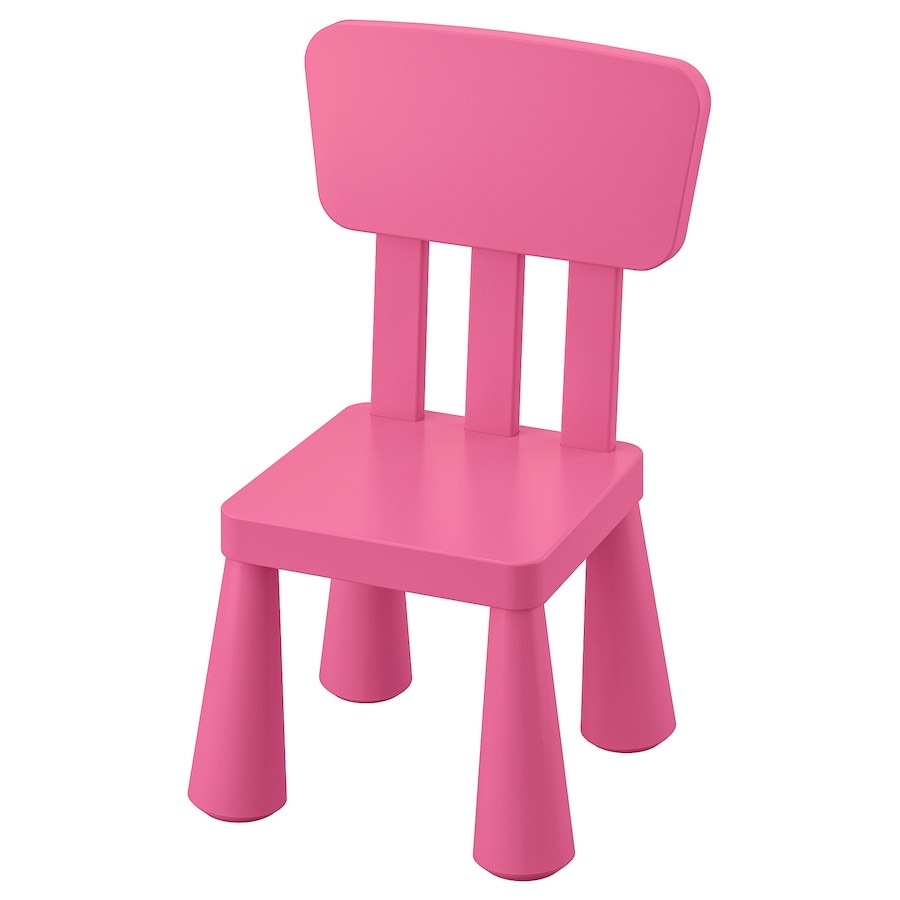 Dečija stolica, unutra/spolja/roze