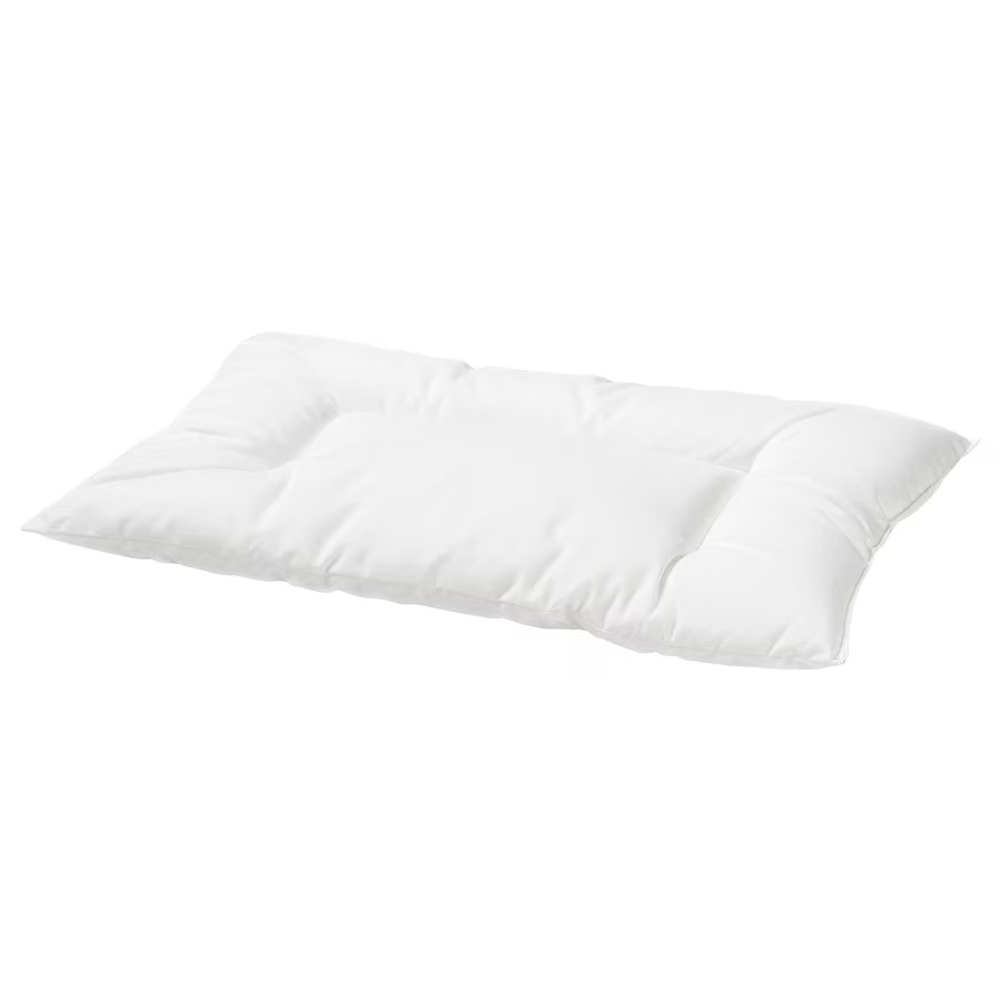 Jastuk za krevetac, bijela, 35x55 cm