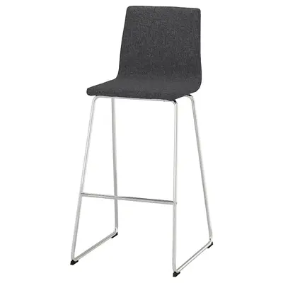Barska stolica, hromirano/Gunnared tamnosiva, 76 cm