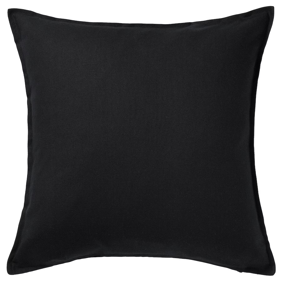 Navlaka za jastučić, crna, 50x50 cm