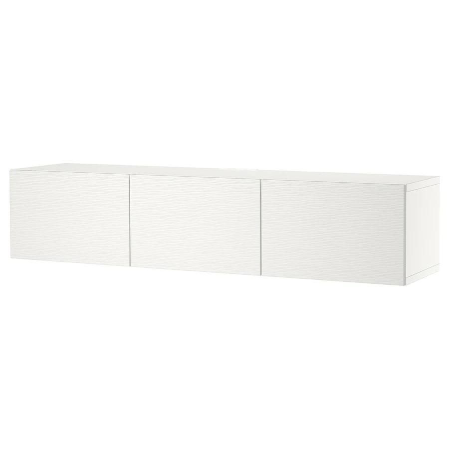 TV stalaža s vratima, bijela/Laxviken bijela, 180x42x38 cm