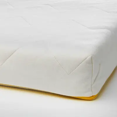 Dušek od pjene za krevet za djecu, bijela, 70x160 cm