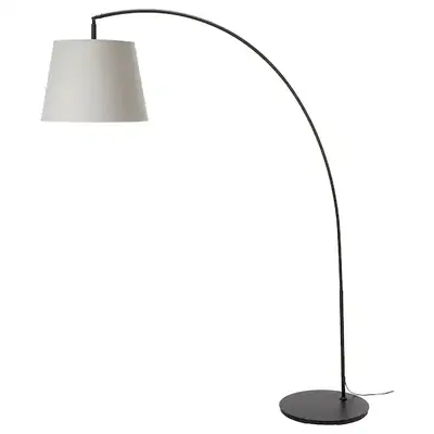 Podna lampa, luk, svijetlosiva