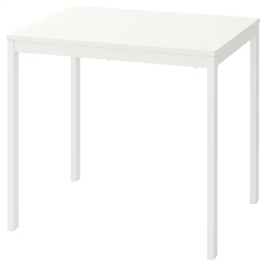 Produživi sto, bijela, 80/120x70 cm