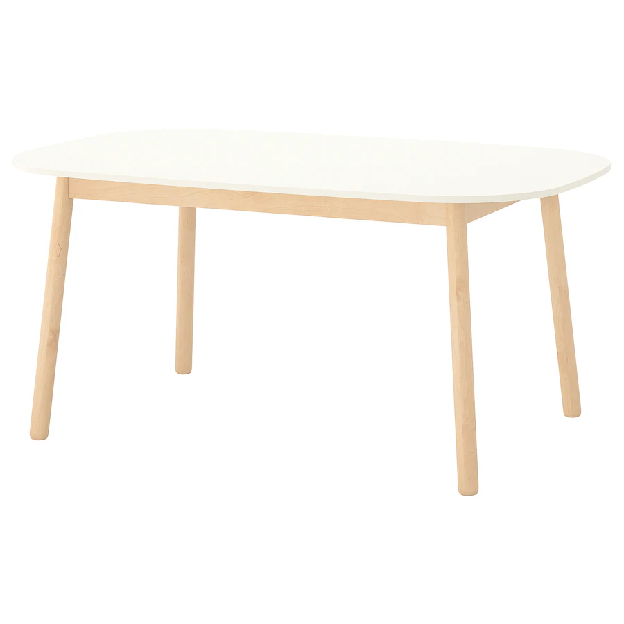 Trpezarijski sto, bijela, 160x95 cm