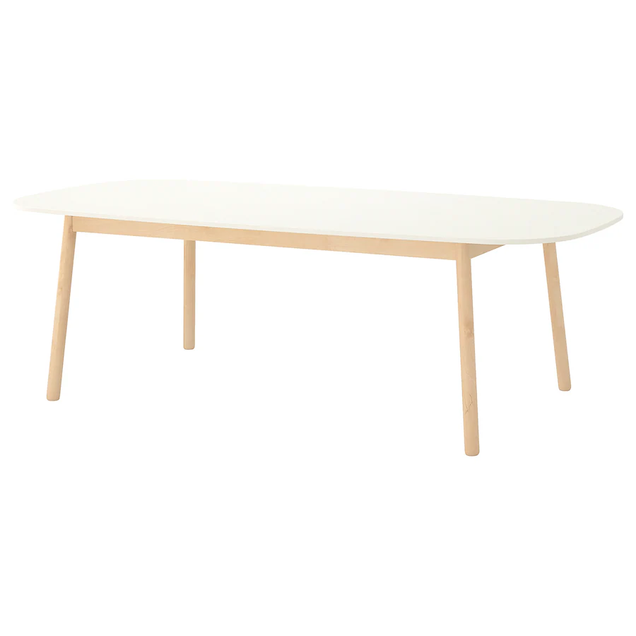 Trpezarijski sto, bela, 240x105 cm