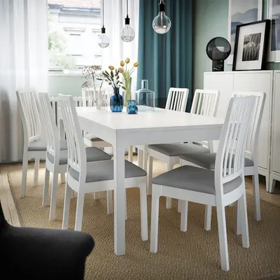 Produživi sto, bijela, 120/180x80 cm
