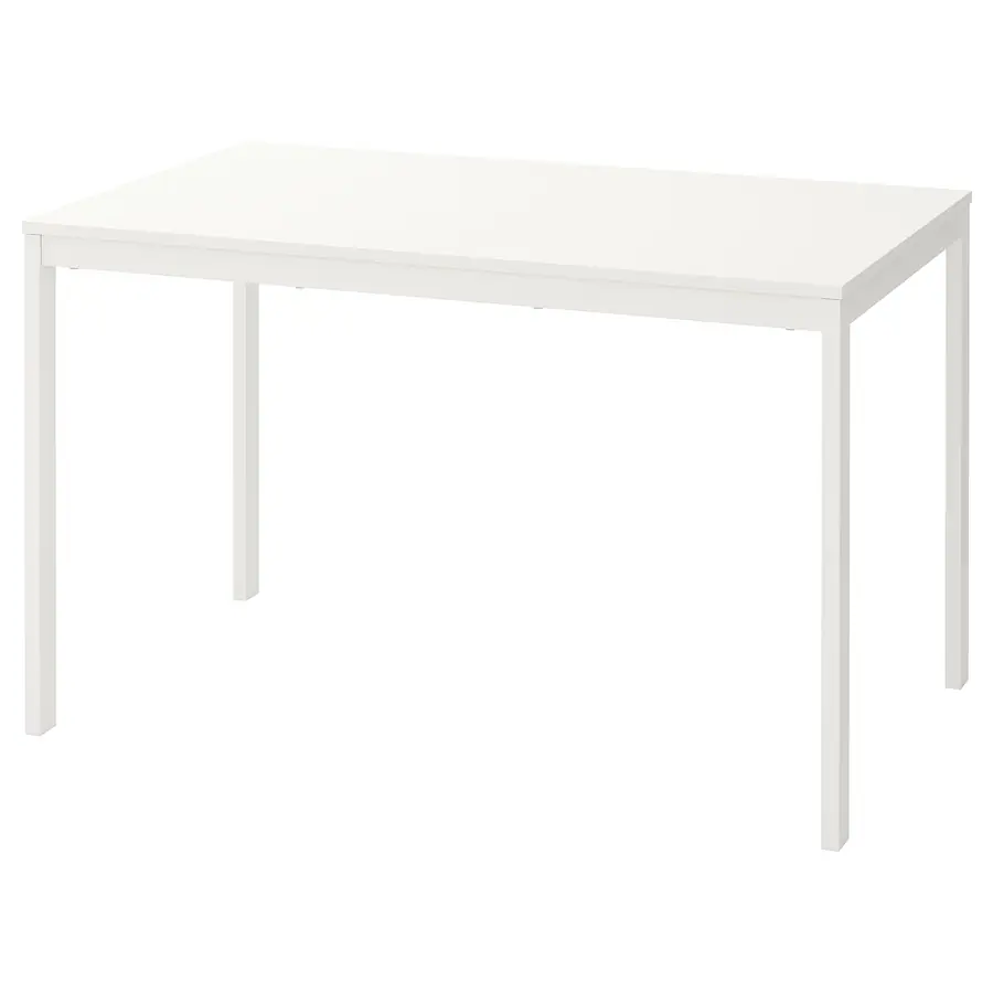 Produživi sto, bijela, 120/180x75 cm