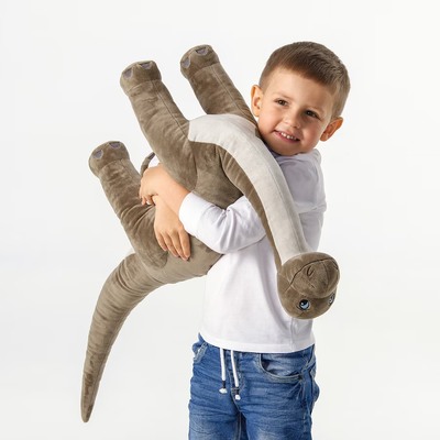 Plišana igračka, dinosaurus/dinosaurus/brontosaurus, 90 cm