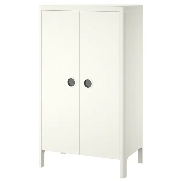 Garderober, bijela, 80x139 cm