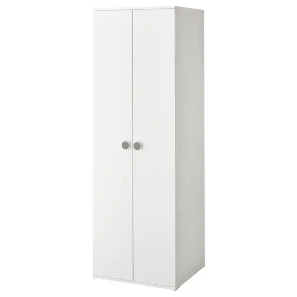 Garderober, bijela, 60x51x178 cm