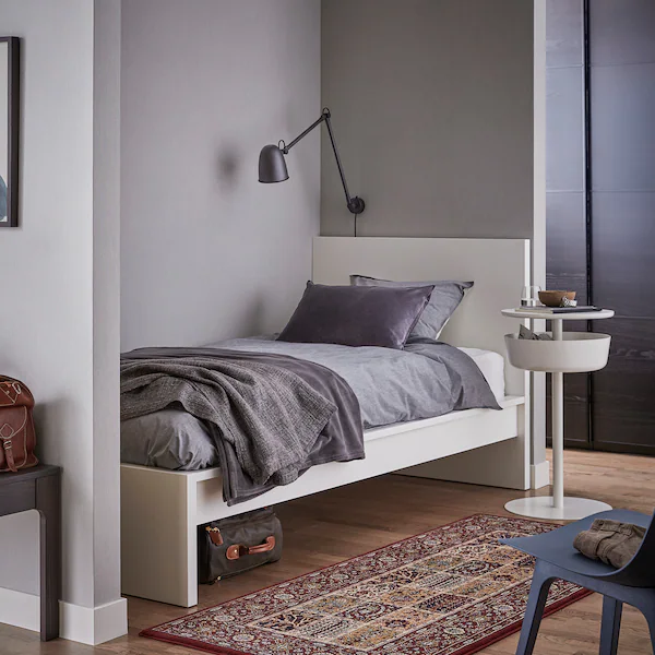 Okvir kreveta, visoki, bijela/Luröy, 90x200 cm