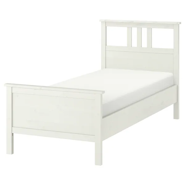 Okvir kreveta, bijelo bajcovano/Luröy, 90x200 cm