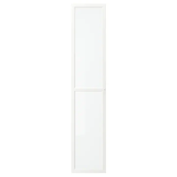 Staklena vrata, bijela, 40x192 cm
