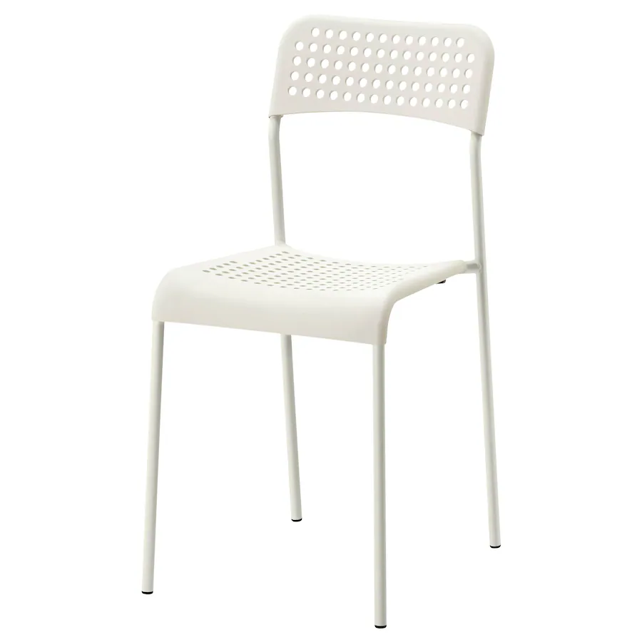 Sto i 4 stolice, bijela, 125 cm