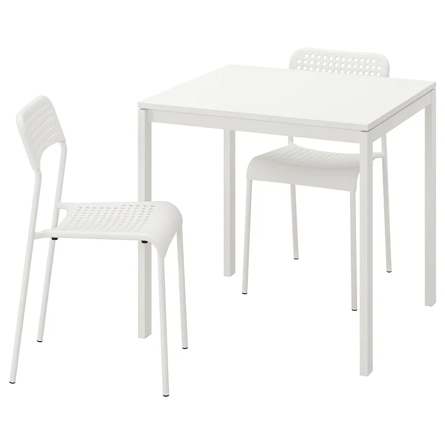 Sto i 2 stolice, bijela, 75 cm