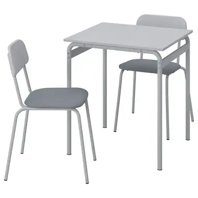 Sto i 2 stolice, siva siva/siva, 67 cm