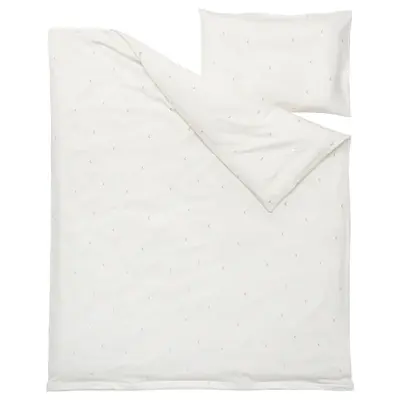 Jorg.navl. i jastučnica za krevetac, bijela, 110x125/35x55 cm