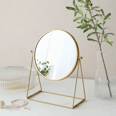 Stono ogledalo, zlatna, 17 cm
