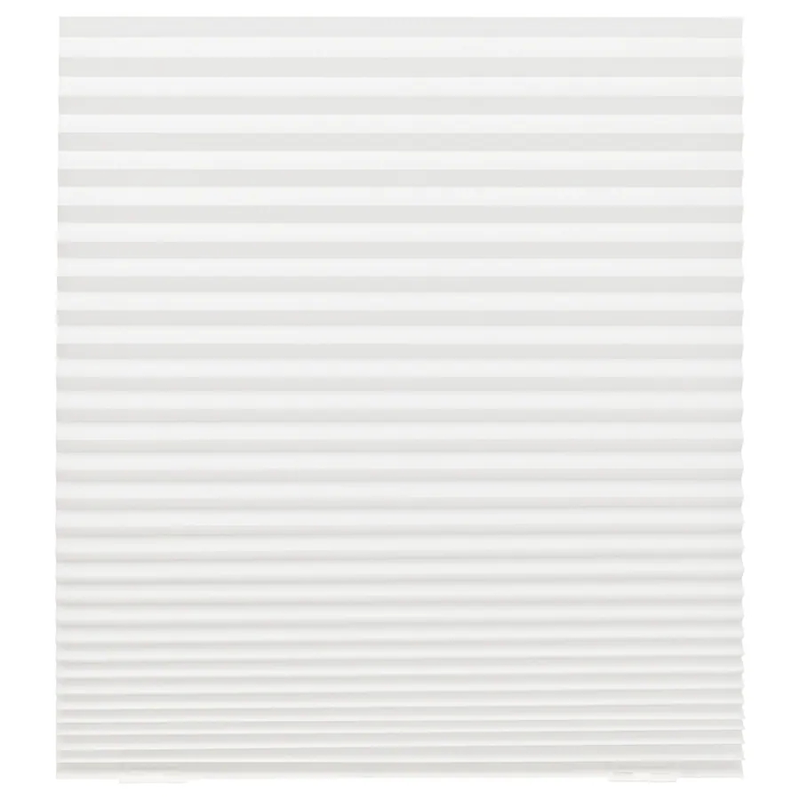 Plisirani zastori, bijela, 90x190 cm
