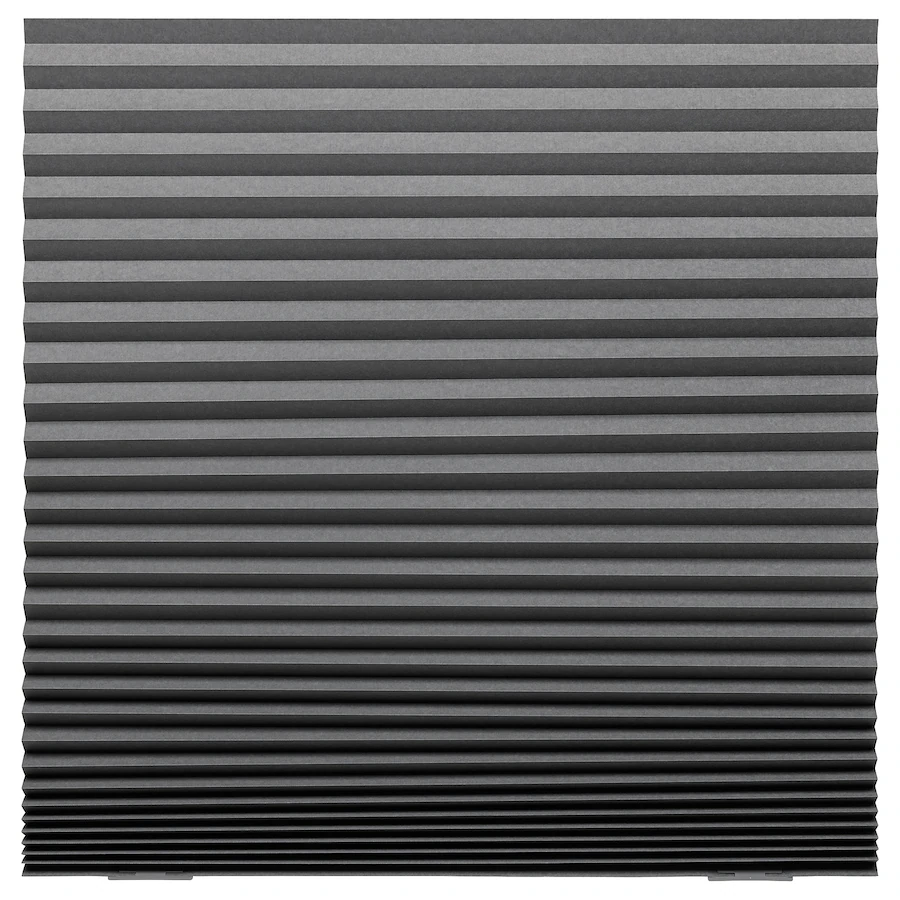 Plisirani zastor za zatamnjenje, tamnosiva, 100x190 cm