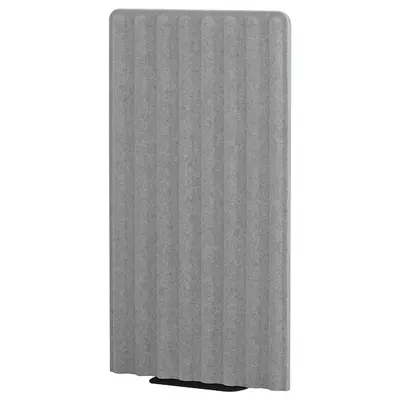 Samostojeći paravan, siva/crna, 80x150 cm