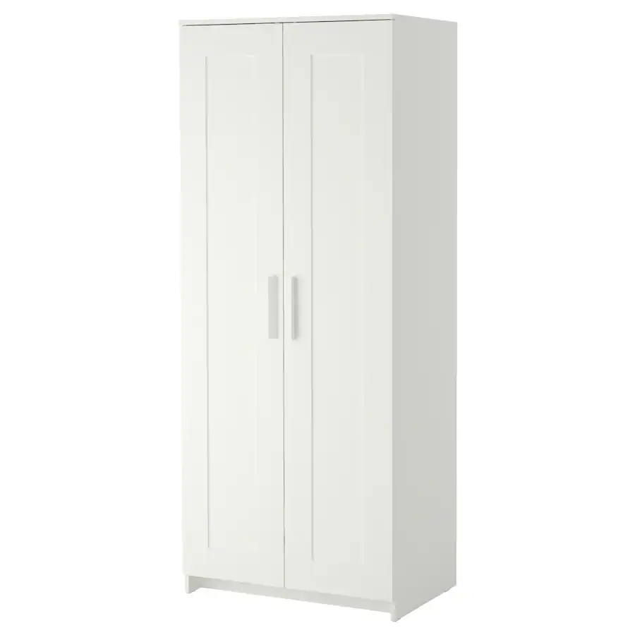 Garderober s 2 vrata, bijela, 78x190 cm