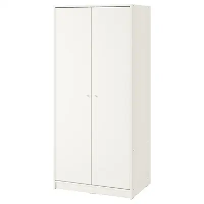 Garderober s 2 vrata, bijela, 79x176 cm