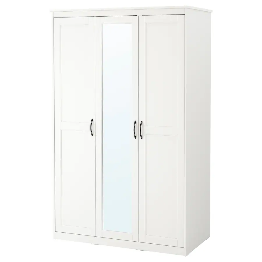 Garderober, bijela, 120x60x191 cm