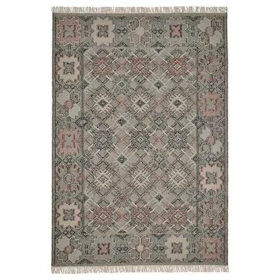 Tepih, ravno tkani, ručni rad raznobojno/dijamanska šara, 160x230 cm