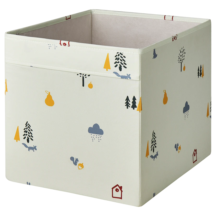 Kutija, šara šumske životinje/raznobojno, 33x38x33 cm